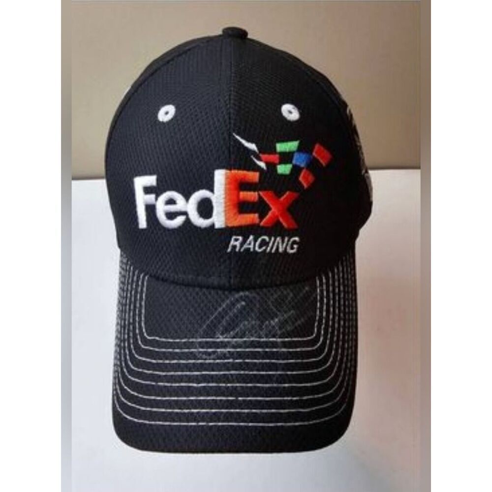 FedEx Racing Hat Signed by Denny Hamlin Nascar